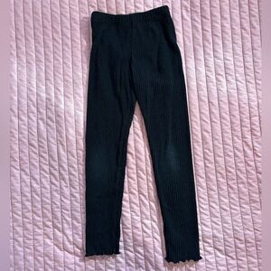 Cat & Jack black ribbed leggings - size 5T